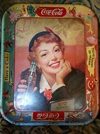 vintage 50s Coca Cola Tray