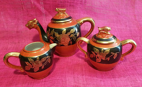 Vintage Moriyama Orange teaset