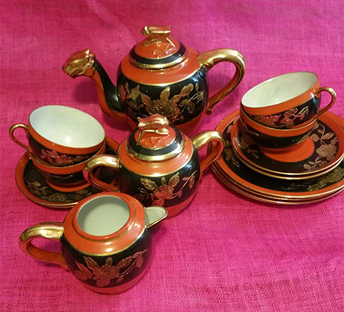 Vintage Moriyama Orange teaset