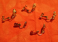 vintage Hobe earring backs