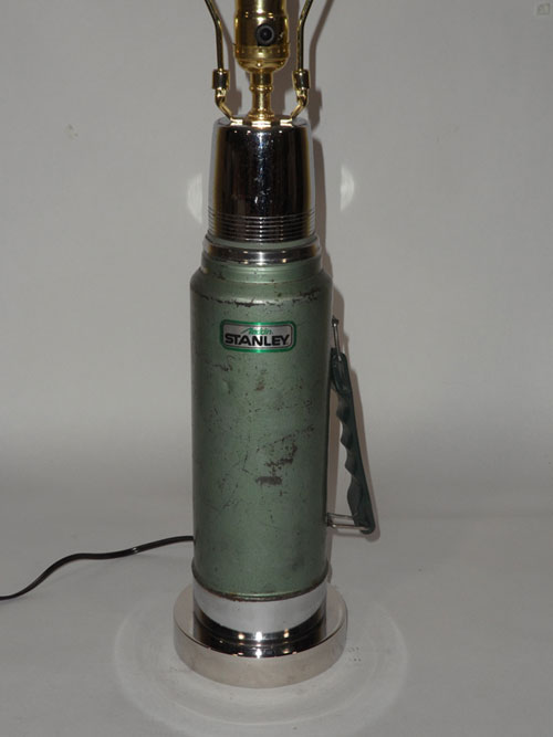 Repurposed Lamp from Collander and Thermos