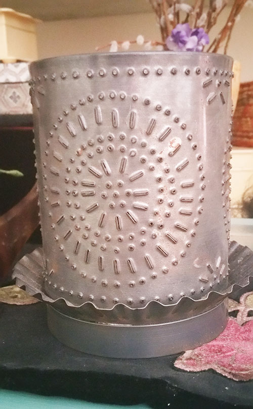 Punched Tin Lamp 