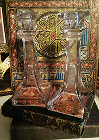 Vintage traditional handpainted camelskin globe lamp from Pakistan. Gives off a beautiful glow! 