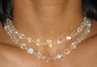 2 strand crystal choker