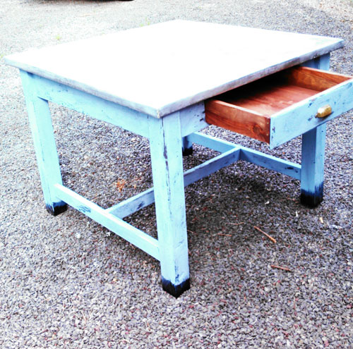 zinc top table